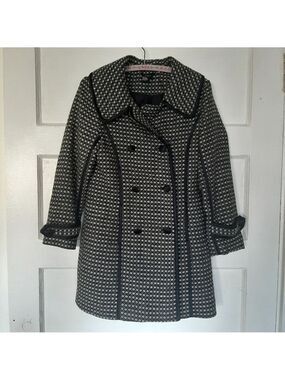 Saja Designer Double Breasted Wool Blend Coat